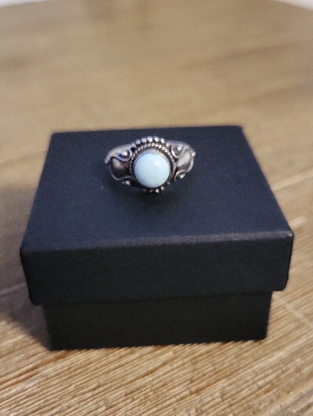 Sterling Silver Larimar Stone Ring